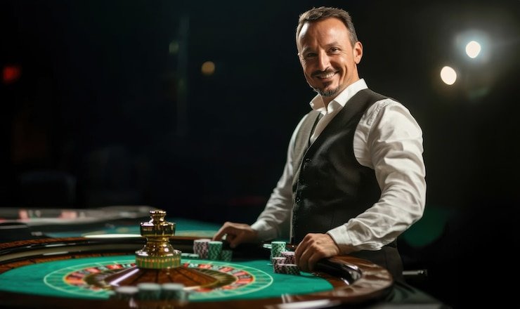 Antarmuka aplikasi radian4d menampilkan meja live dealer dan menu permainan di layar ponsel